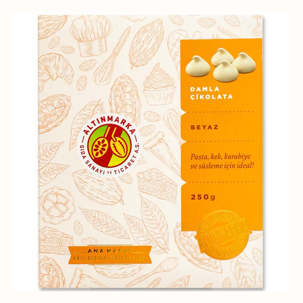 Altınmarka - ALT131 Beyaz Damla Çikolata  250 Gr x 12 Ad