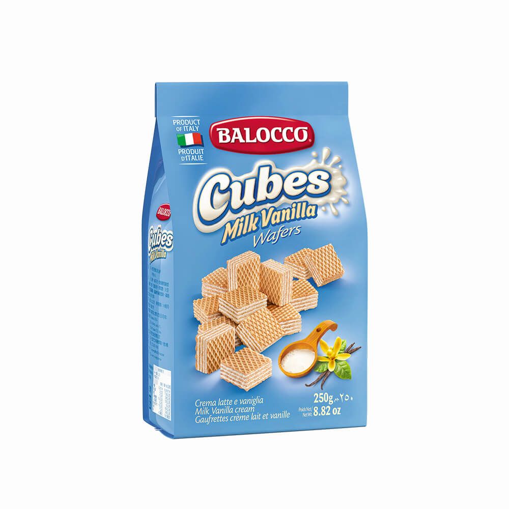 Balocco - Vanilyalı Küp Gofret 250 Gr