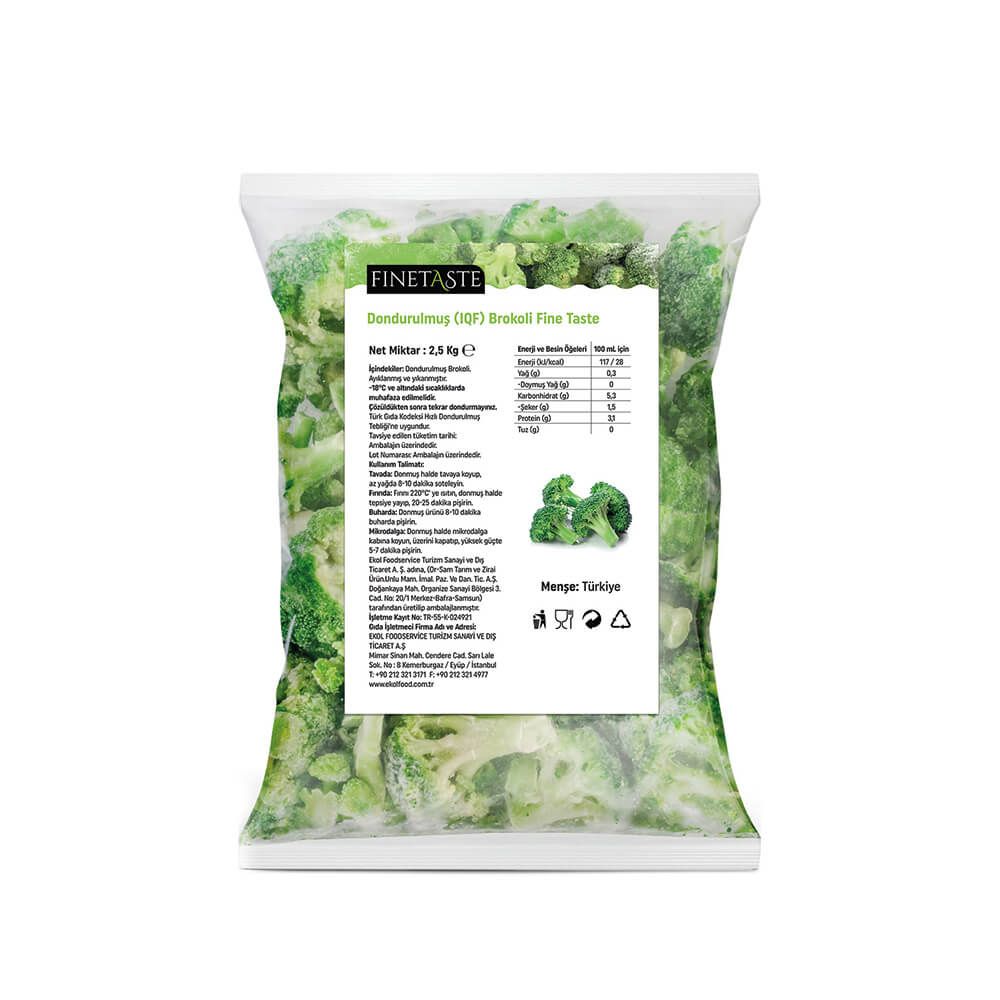 Finetaste - Dondurulmuş Brokoli 2,5 Kg