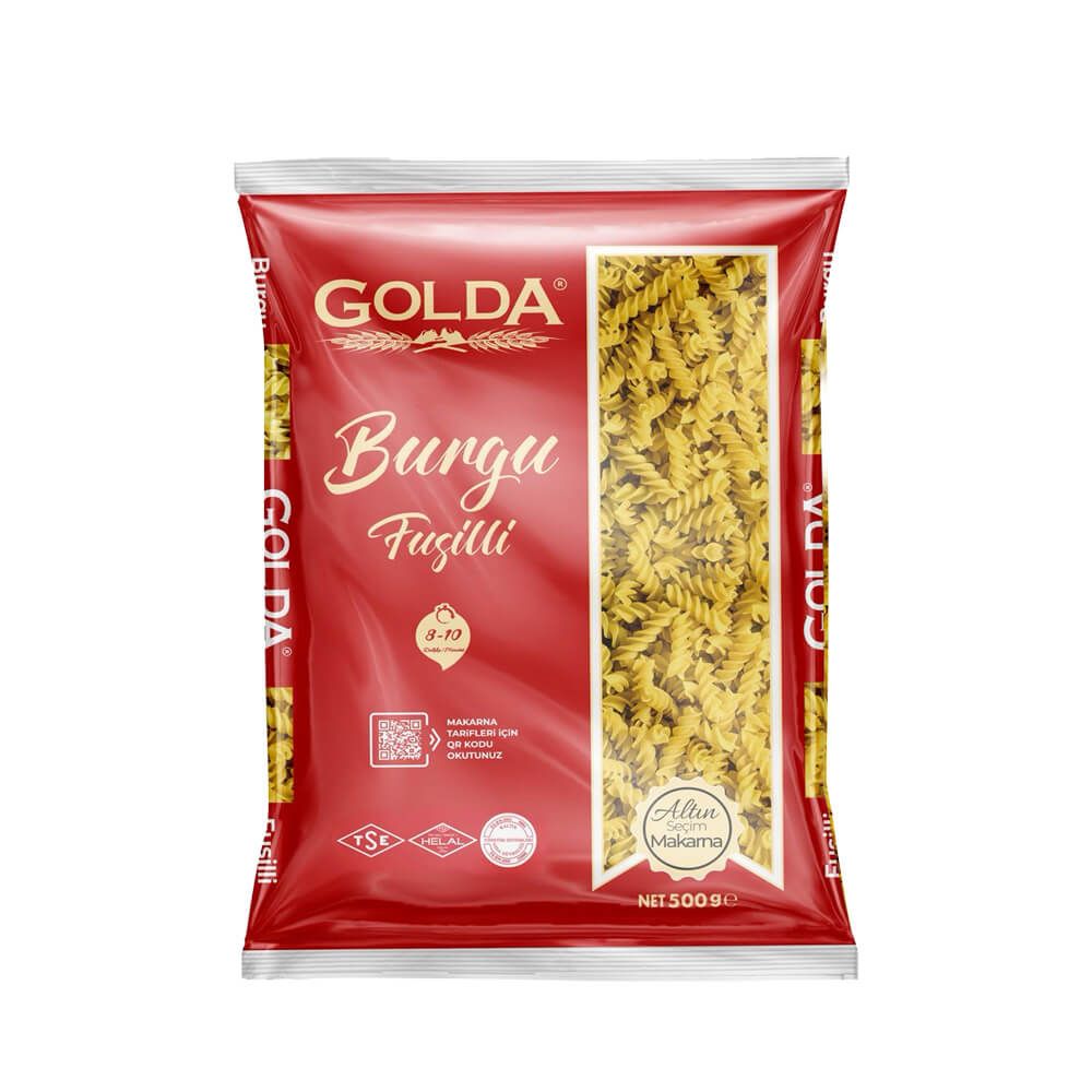 Golda - Burgu Makarna  (Fusilli)  500 Gr X 20 Ad