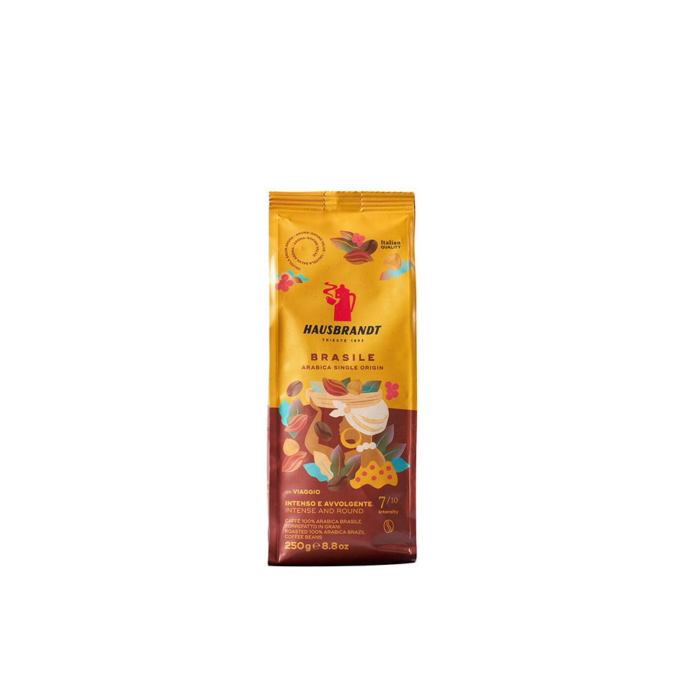 Hausbrandt- Brasile Arabica  Çekirdek Kahve 250 Gr x 10 Ad