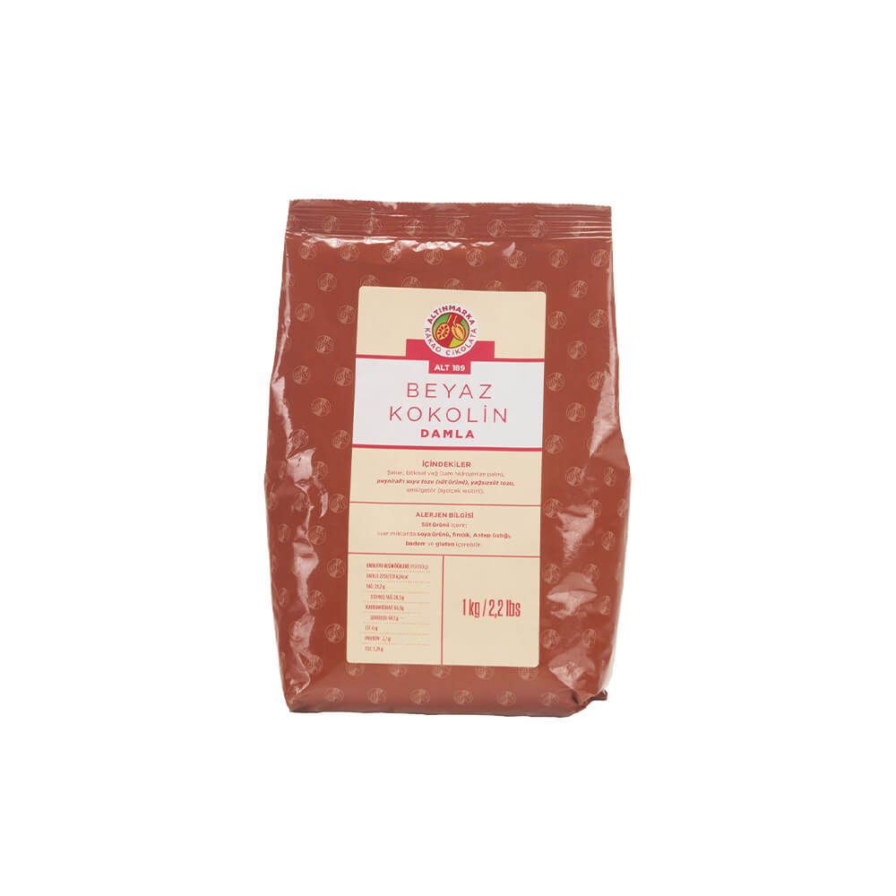 Altınmarka - Beyaz Damla Kokolin Çikolatalı 1 Kg x 12 Ad