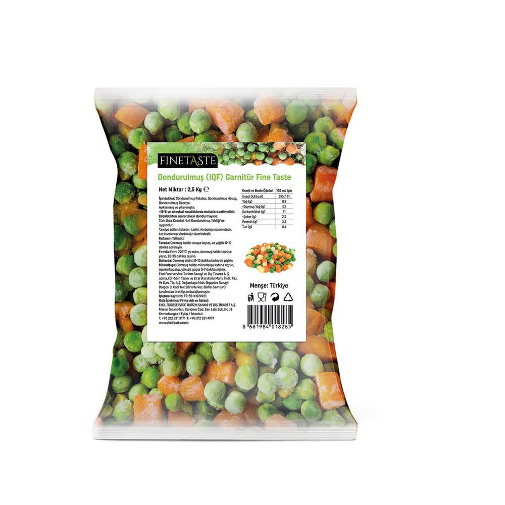 Finetaste - Dondurulmuş Garnitür 2,5 Kg