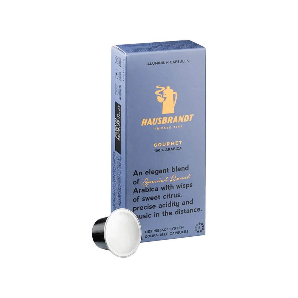 Hausbrand - Gourmet Capsule Coffee (Kapsül Kahve) 50g  x 1 Pk x 10 Kapsül