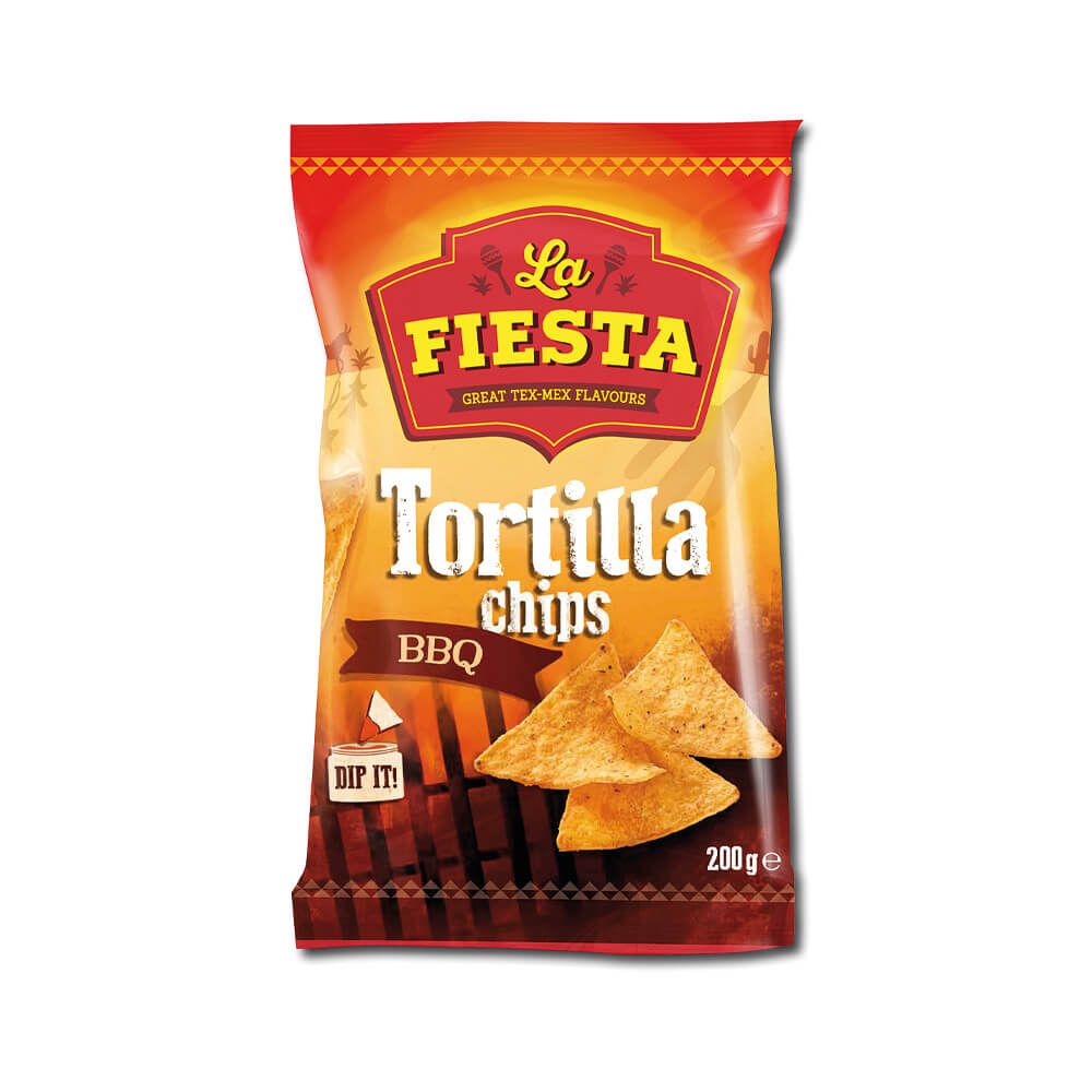La Fiesta - Tortilla Barbekü  Üçgen Chips 200 Gr x 16 Ad