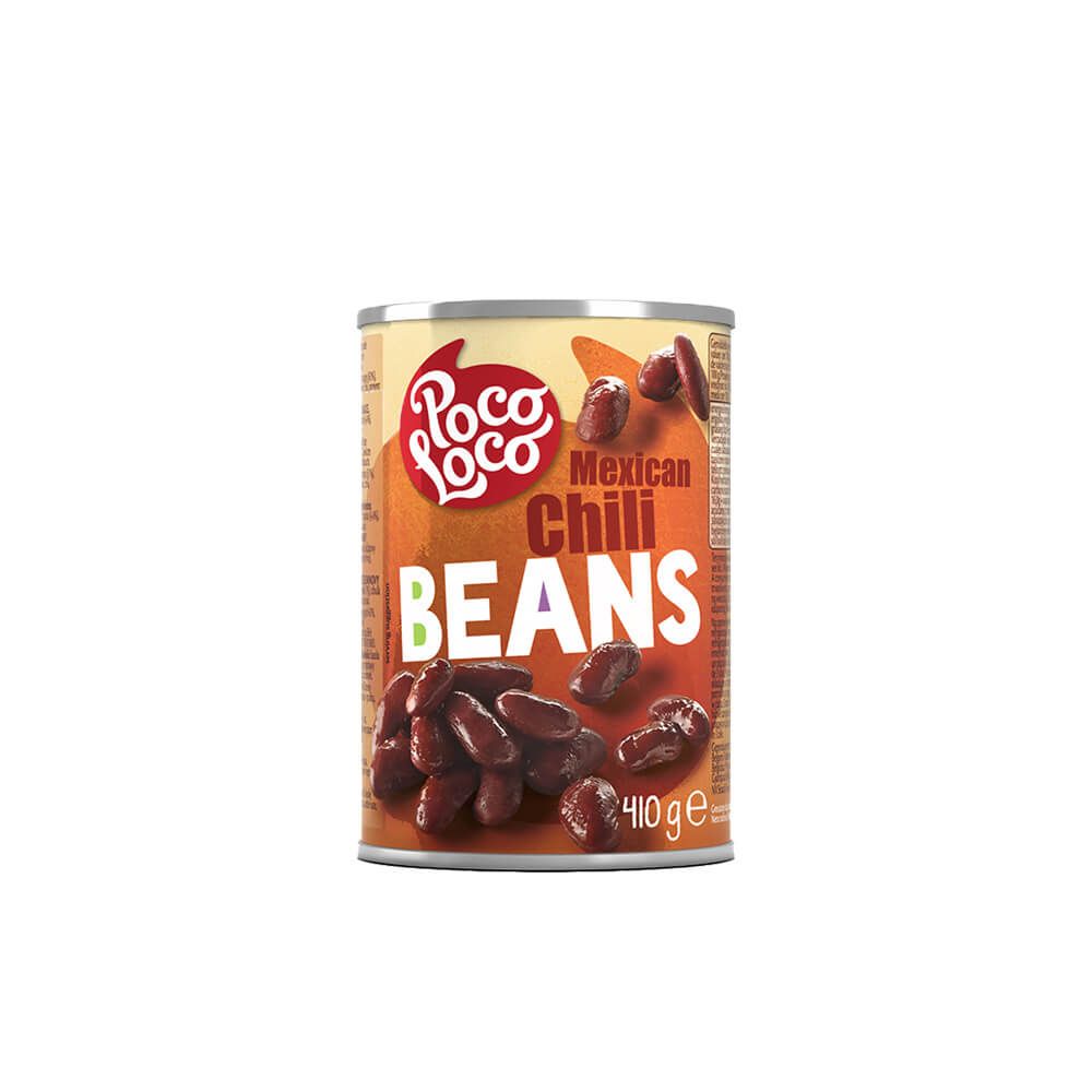 Poco Loco - Meksika Chili Beans  410 Gr x 12 Ad