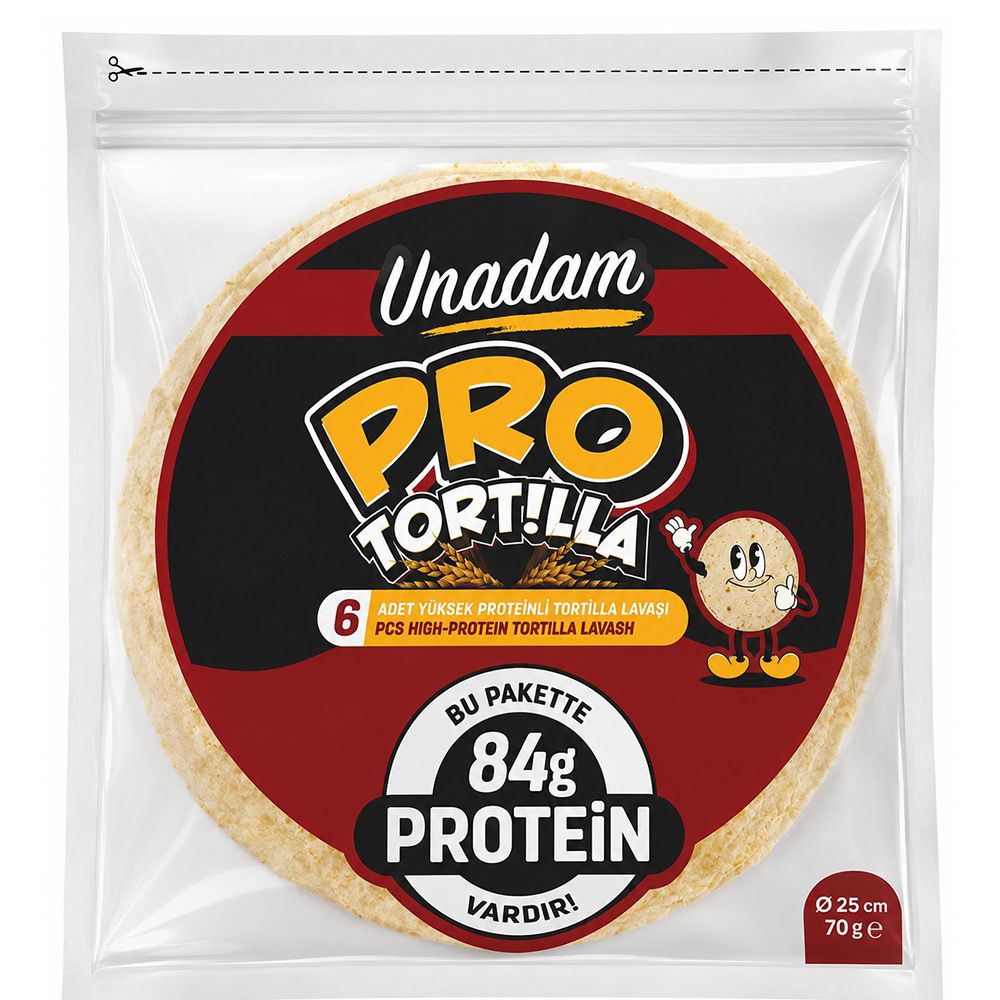 Un Adam - Unadam Proteinli Tortilla 25 Cm 6'lı 