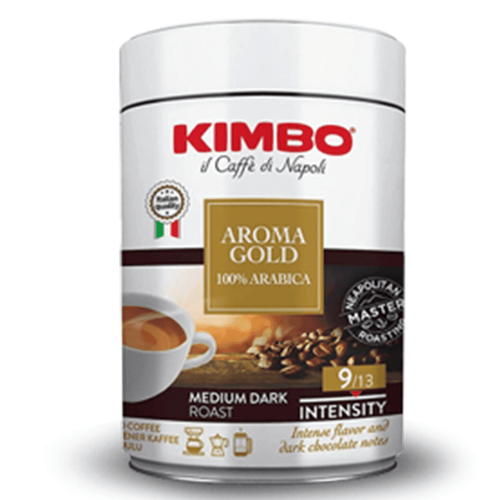 Kimbo - Gold %100 Arabica Filtre Kahve (Teneke Kutu) 250 Gr x 12 Ad