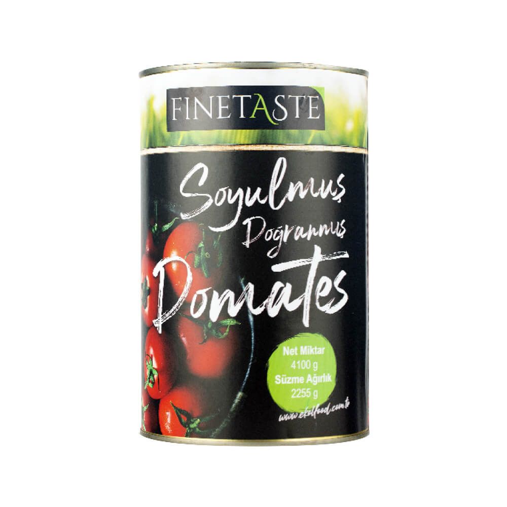 Finetaste - Soyulmuş Doğranmış  Domates  4,1 Kg x 6 Ad