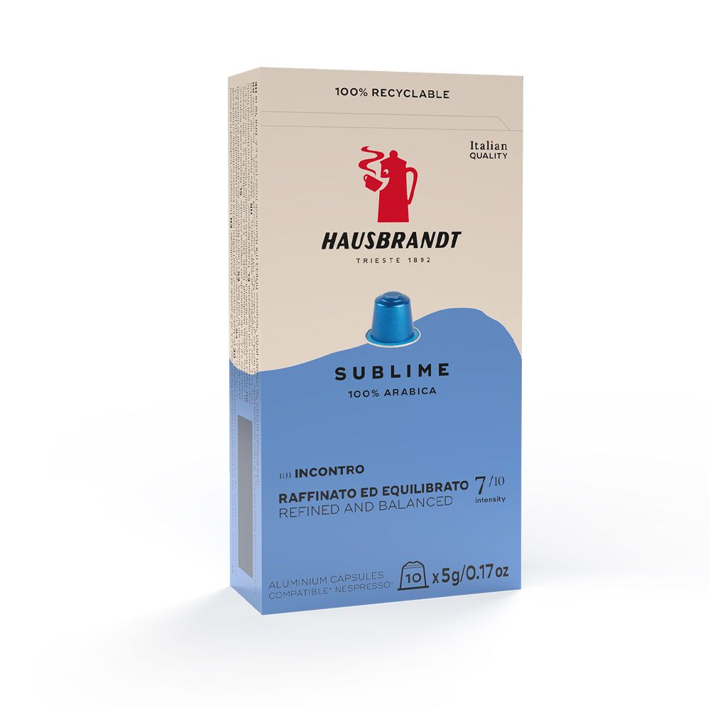Hausbrandt - Sublime %100 Arabica Kap. Kahve 5 G x 10 Ad