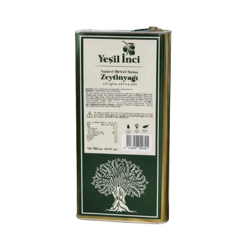 Yeşil İnci - Zeytinyağı  (Virgin Olive Oil)  5 Lt x 4 Ad (TNK)