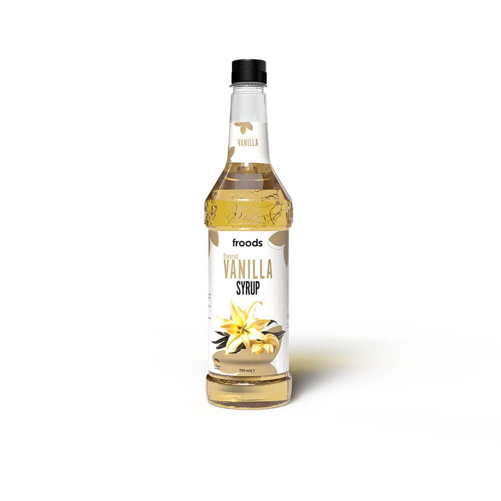 Froods - Vanilya Aromalı Şurup 750 Ml x 12 Ad